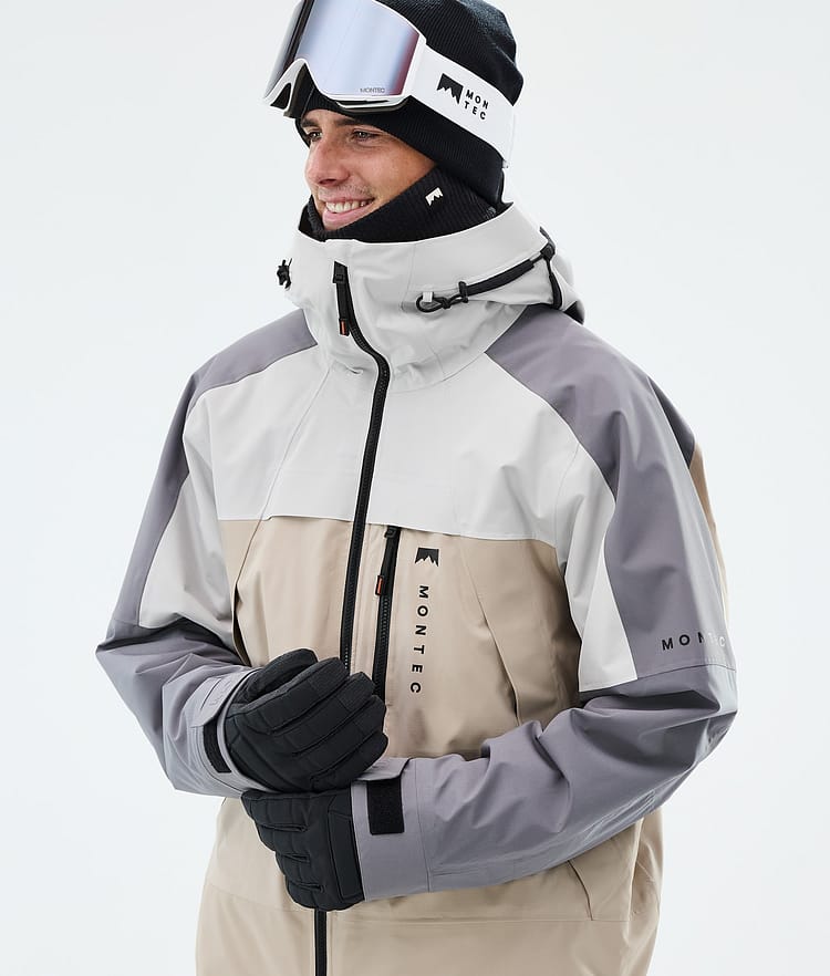 Montec Oracle Snowboardjakke Herre Light Grey/Light Pearl/Sand, Image 4 of 9
