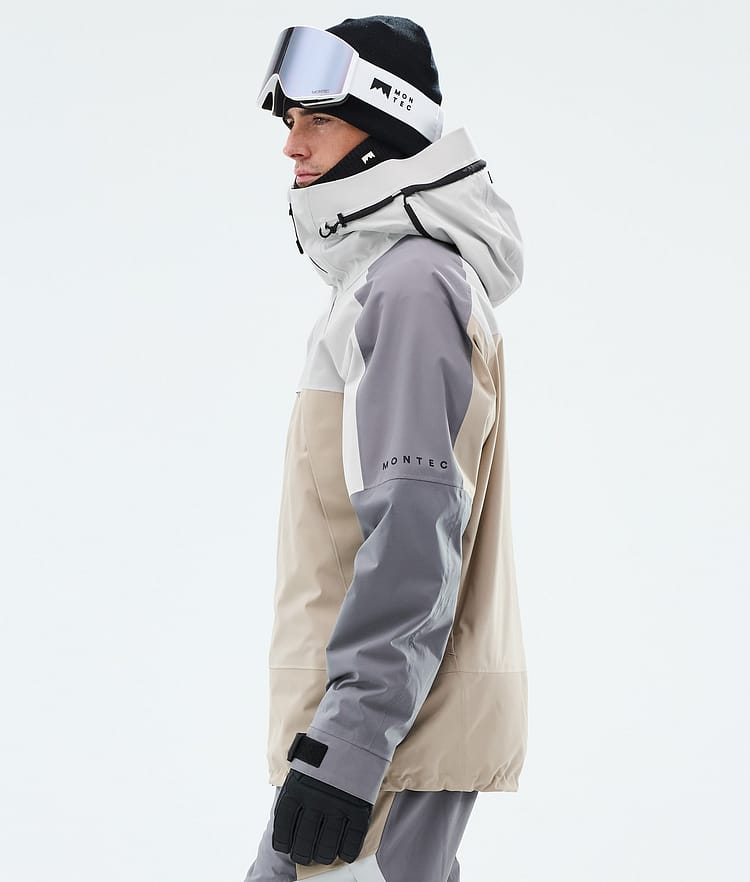 Montec Oracle Snowboardjakke Herre Light Grey/Light Pearl/Sand, Image 5 of 9