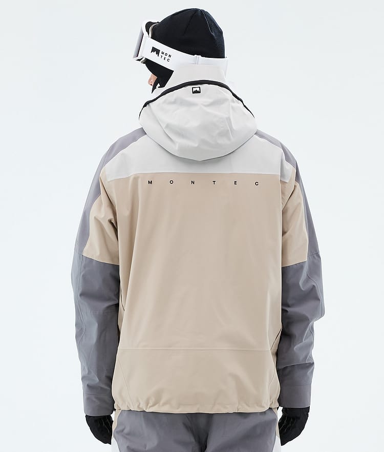 Montec Oracle Snowboardjakke Herre Light Grey/Light Pearl/Sand, Image 6 of 9