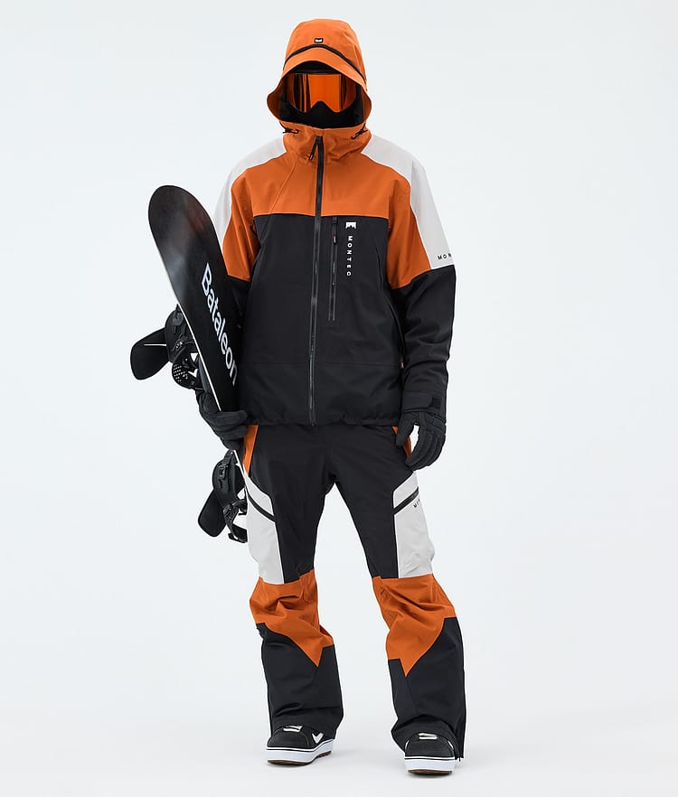 Montec Oracle Snowboardjakke Herre Burned Orange/Light Grey/Black, Image 2 of 9
