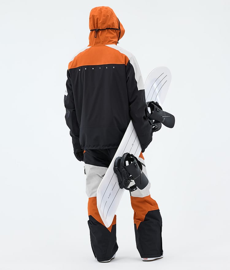 Montec Oracle Snowboardjakke Herre Burned Orange/Light Grey/Black, Image 3 of 9