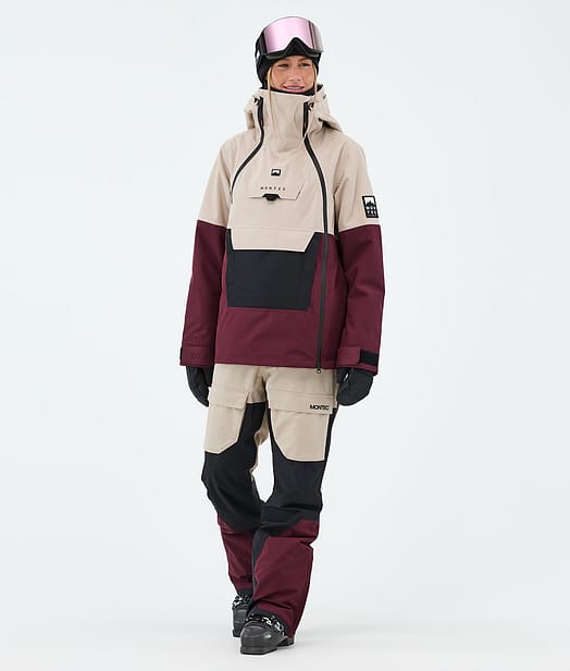 Montec Doom W Skidoutfit Sand/Black/Burgundy
