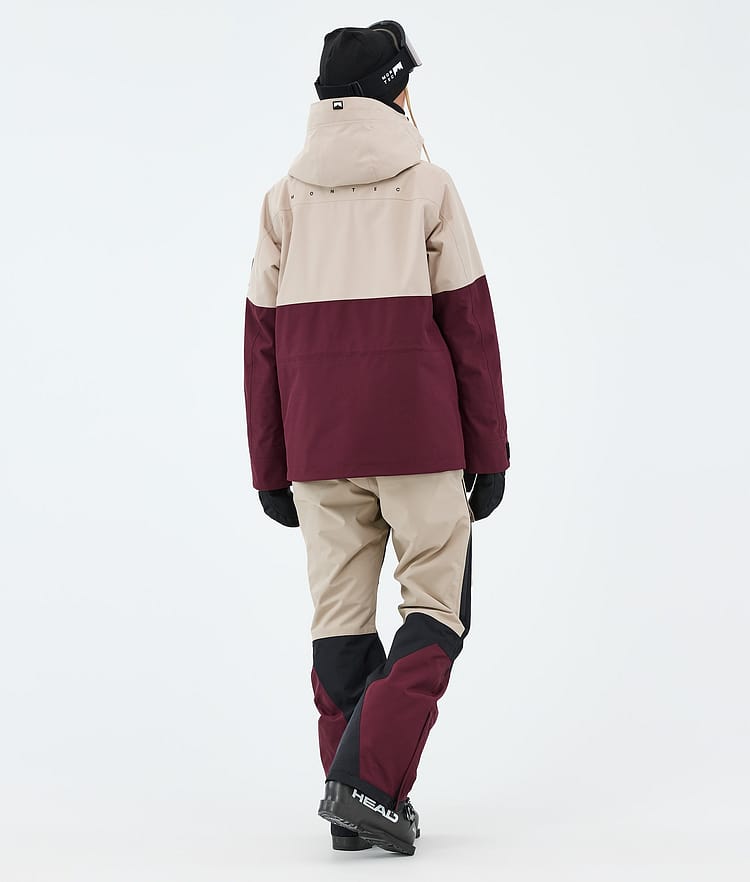 Montec Doom W Skijakke Dame Sand/Black/Burgundy, Image 3 of 10