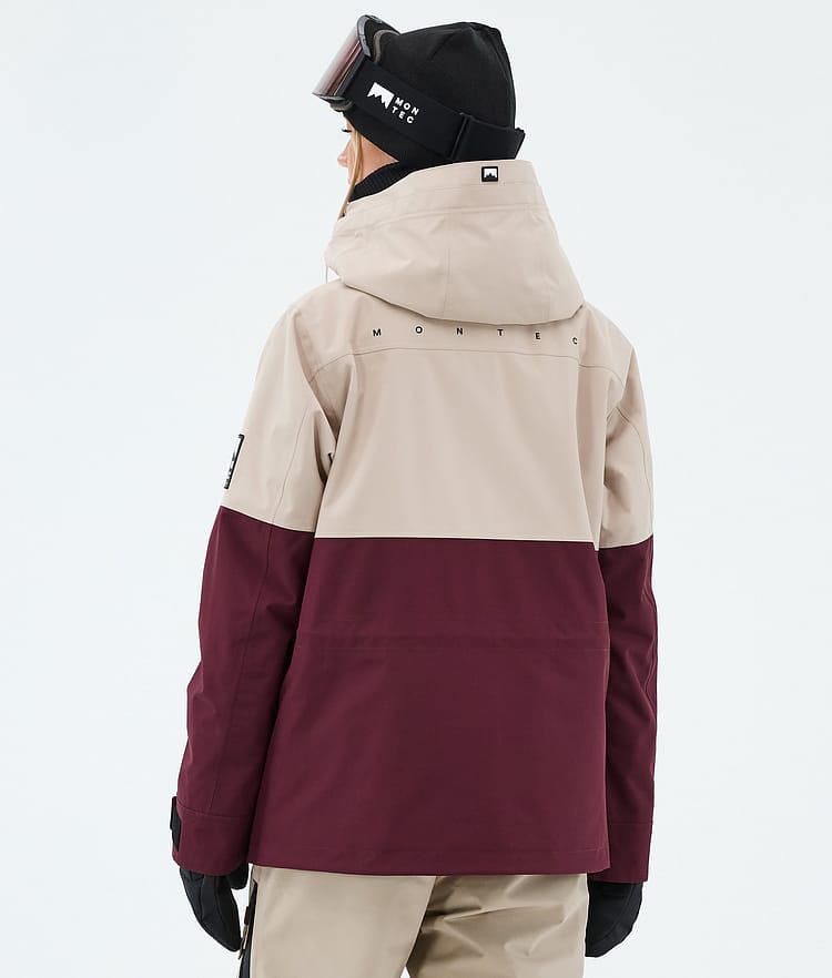 Montec Doom W Snowboardjakke Dame Sand/Black/Burgundy, Bilde 6 av 10