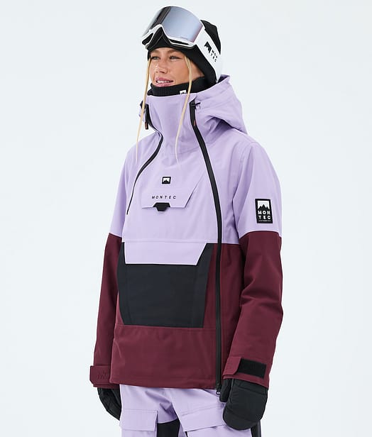 Montec Doom W Snowboardjakke Dame Faded Violet/Black/Burgundy