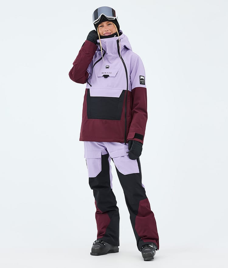 Montec Doom W Skijakke Dame Faded Violet/Black/Burgundy, Image 2 of 10