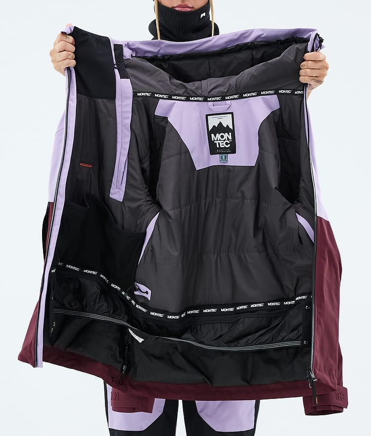 Montec Doom W Skijakke Dame Faded Violet/Black/Burgundy, Image 10 of 10