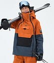 Montec Doom W Skijakke Dame Burned Orange/Black/Metal Blue