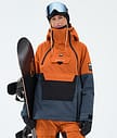 Montec Doom W Snowboardjakke Dame Burned Orange/Black/Metal Blue