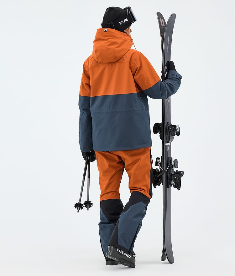 Montec Doom W Skijakke Dame Burned Orange/Black/Metal Blue, Image 3 of 10