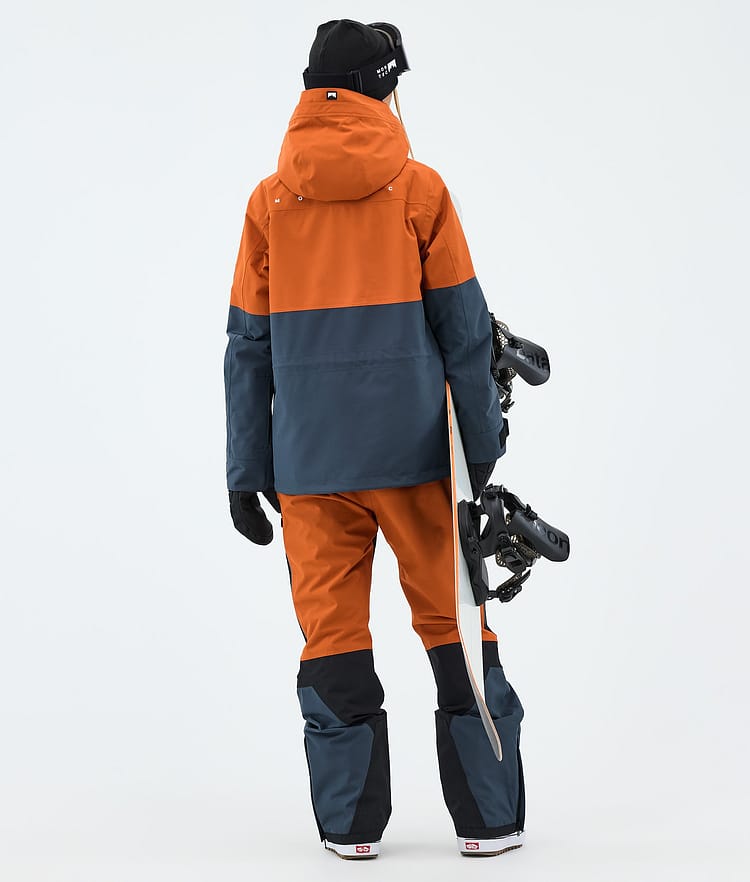 Montec Doom W Snowboardoutfit Dame Burned Orange/Black/Metal Blue, Bilde 3 av 3