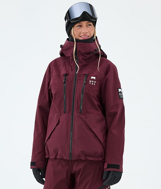 Montec Sentinel W Snowboardjakke Dame Burgundy