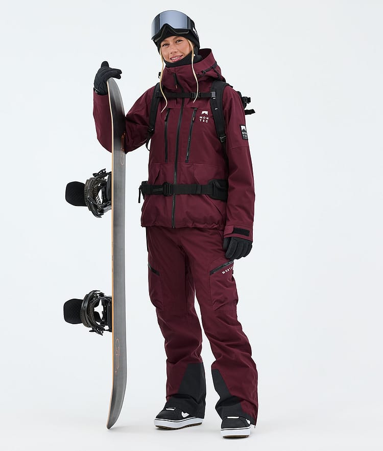 Montec Sentinel W Snowboardjakke Dame Burgundy, Image 2 of 9