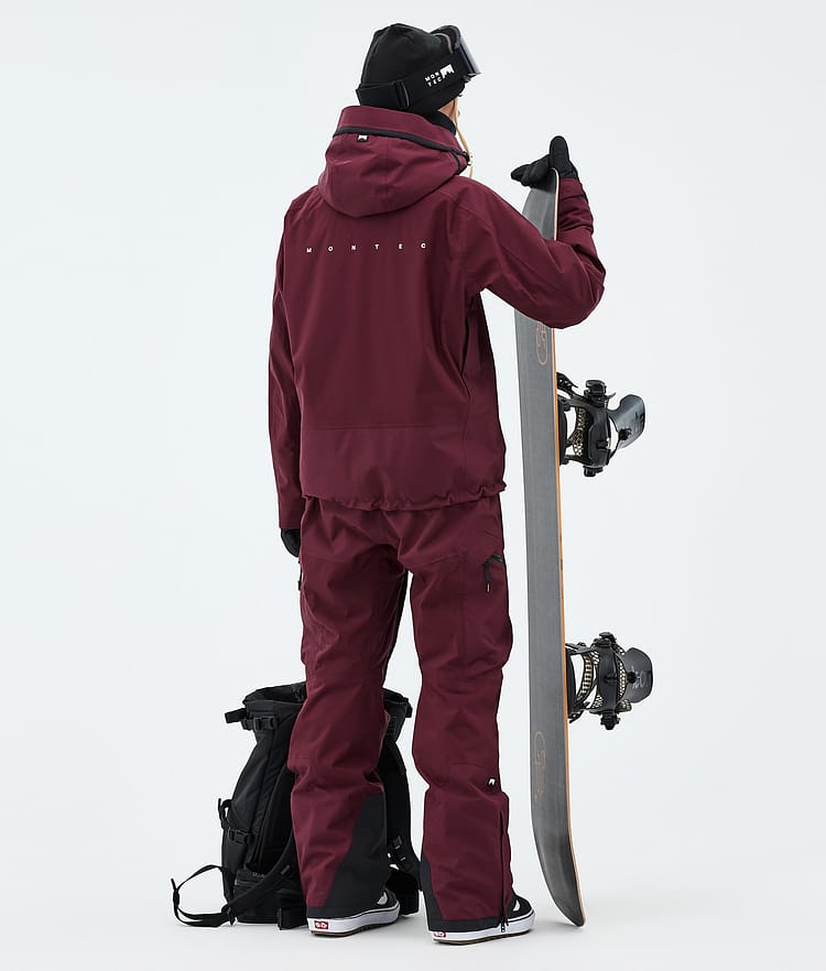Montec Sentinel W Snowboardjakke Dame Burgundy, Image 3 of 9