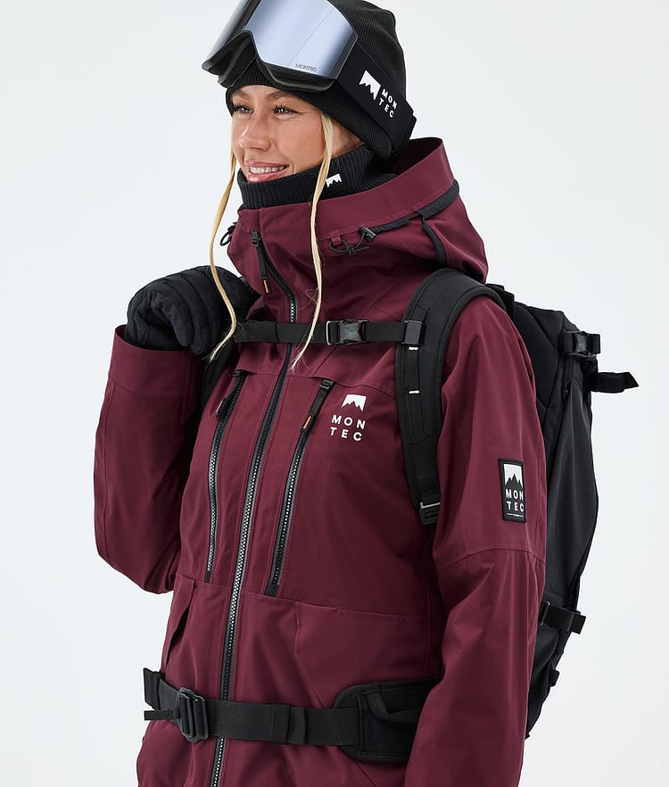 Montec Sentinel W Snowboardjakke Dame Burgundy, Image 4 of 9