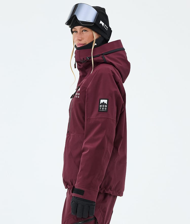 Montec Sentinel W Snowboardjakke Dame Burgundy, Image 5 of 9