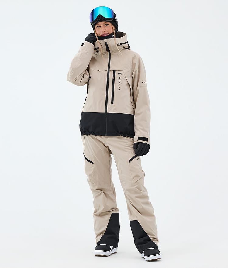 Montec Oracle W Snowboardjakke Dame Sand/Black, Image 2 of 9