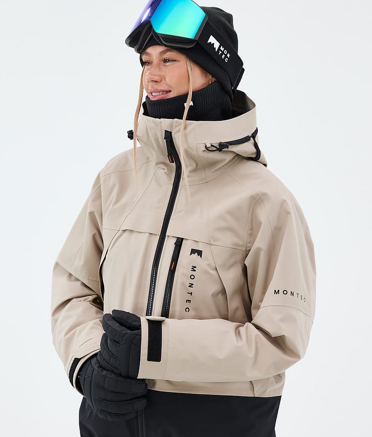 Montec Oracle W Snowboardjakke Dame Sand/Black, Image 4 of 9