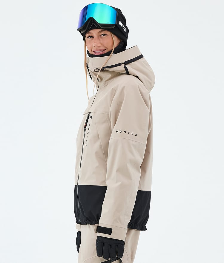 Montec Oracle W Snowboardjakke Dame Sand/Black, Image 5 of 9