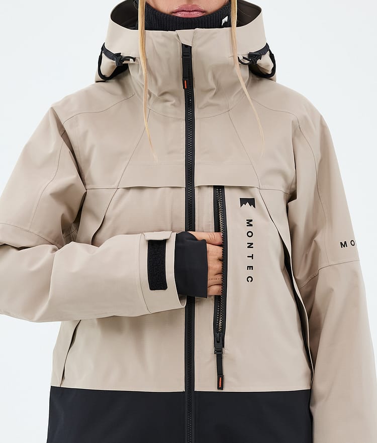 Montec Oracle W Snowboardjakke Dame Sand/Black, Image 8 of 9
