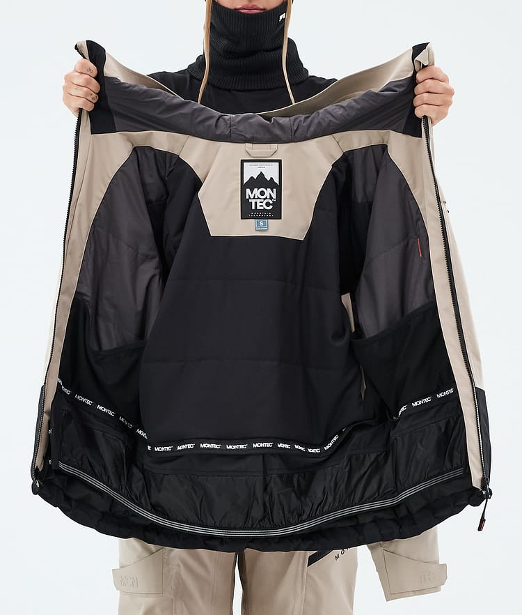 Montec Oracle W Snowboardjakke Dame Sand/Black, Image 9 of 9