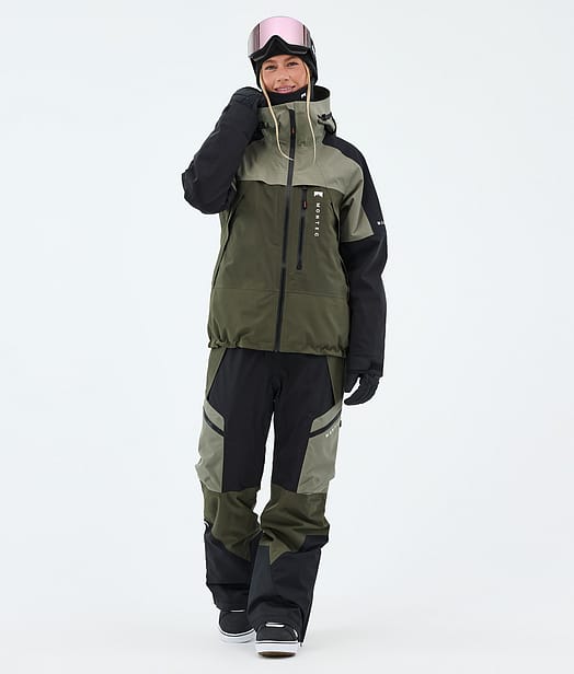Montec Oracle W Snowboardoutfit Greenish/Black/Olive Green