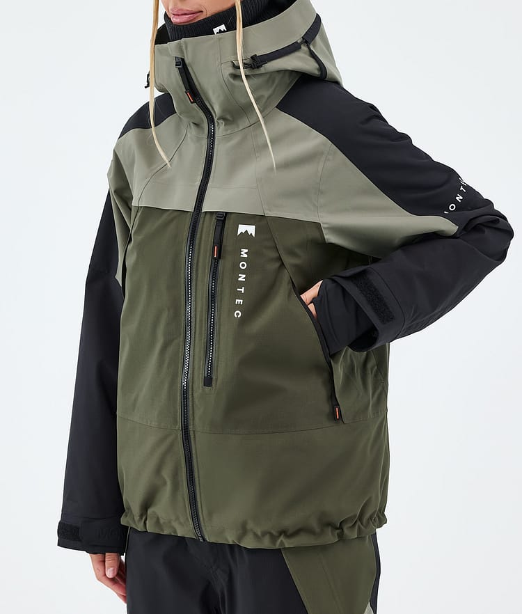 Montec Oracle W Snowboardjakke Dame Greenish/Black/Olive Green, Image 7 of 9