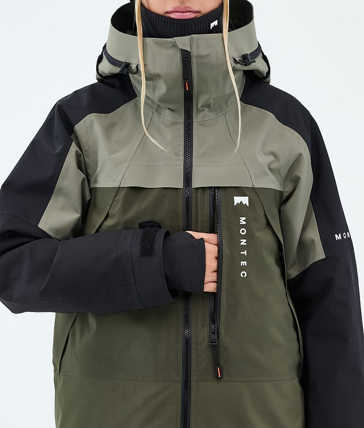 Montec Oracle W Skijakke Dame Greenish/Black/Olive Green, Image 8 of 9