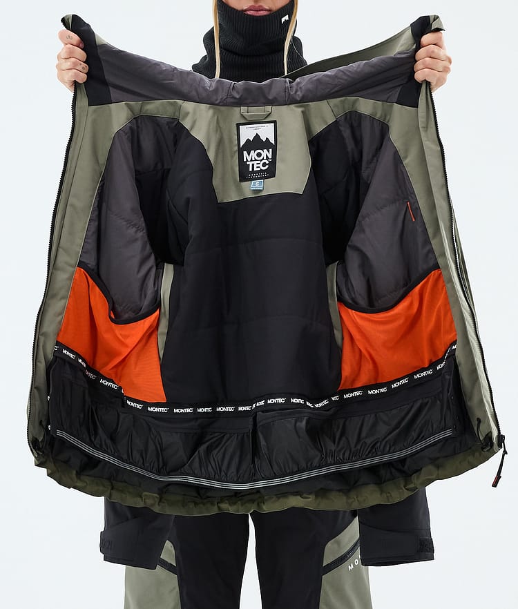 Montec Oracle W Skijakke Dame Greenish/Black/Olive Green, Image 9 of 9
