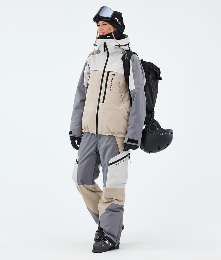 Montec Oracle W Skijakke Dame Light Grey/Light Pearl/Sand, Image 2 of 9
