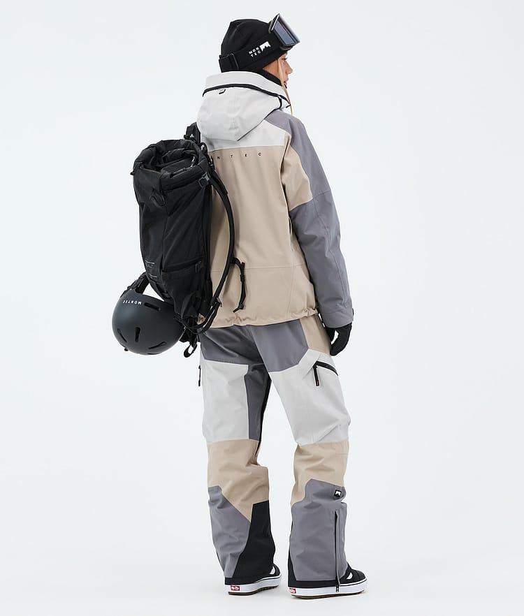 Montec Oracle W Snowboardjakke Dame Light Grey/Light Pearl/Sand, Image 3 of 9