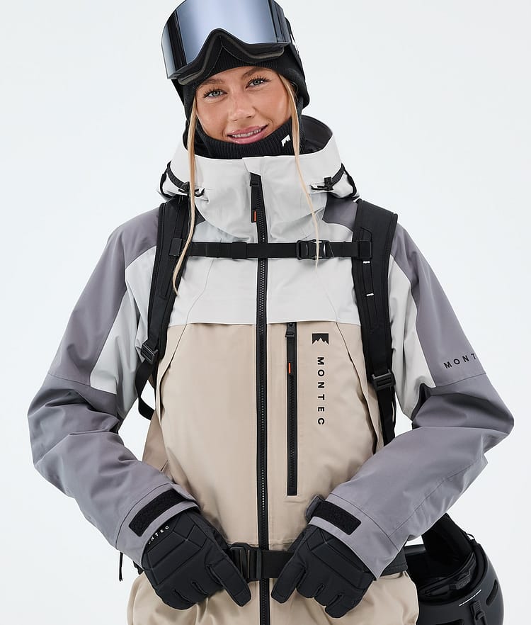 Montec Oracle W Skijakke Dame Light Grey/Light Pearl/Sand, Image 4 of 9