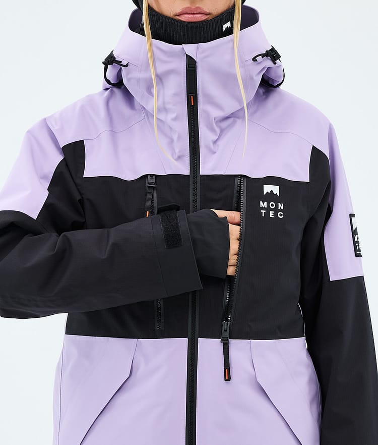 Montec Sentinel W Snowboardjakke Dame Faded Violet/Black, Image 8 of 9