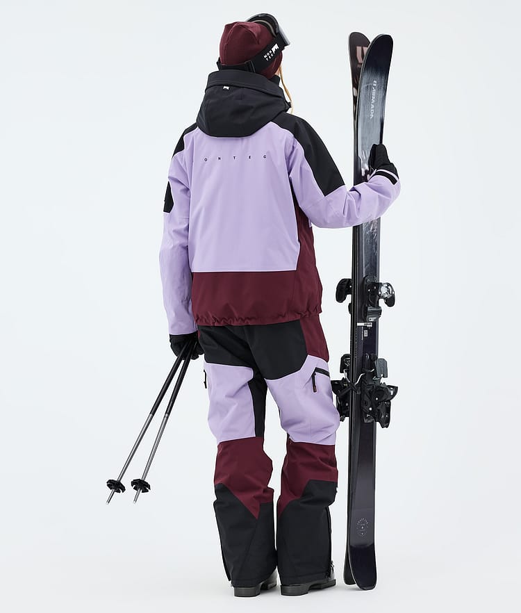Montec Sentinel W Skijakke Dame Black/Faded Violet/Burgundy, Image 3 of 9