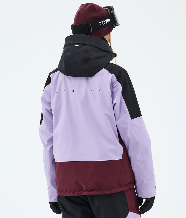 Montec Sentinel W Skijakke Dame Black/Faded Violet/Burgundy, Image 6 of 9