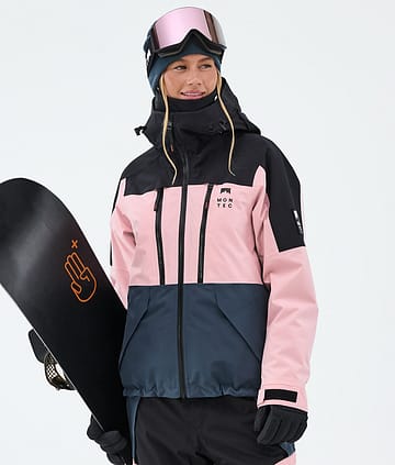 Montec Sentinel W Snowboardjakke Black/Soft Pink/Metal Blue