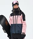 Montec Sentinel W Snowboardjakke Dame Black/Soft Pink/Metal Blue