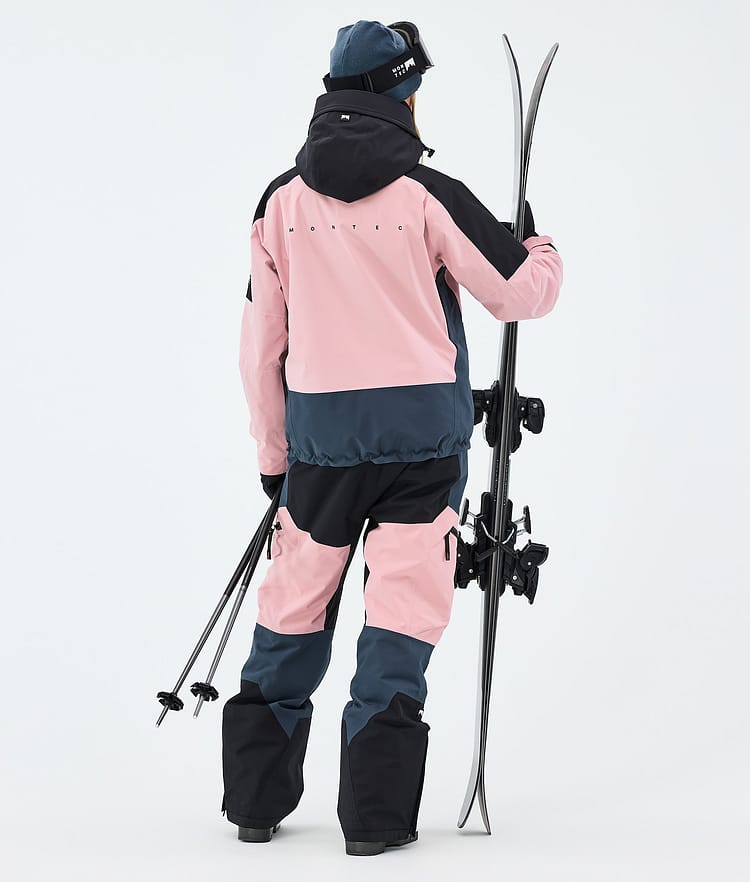 Montec Sentinel W Skijakke Dame Black/Soft Pink/Metal Blue, Image 3 of 9