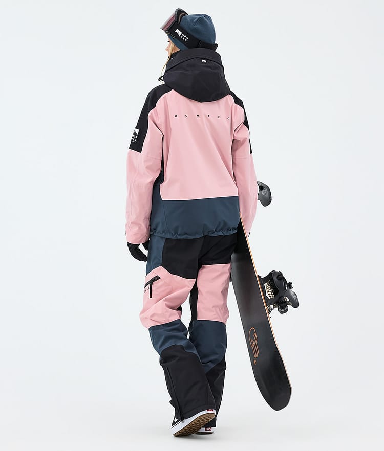 Montec Sentinel W Snowboardjakke Dame Black/Soft Pink/Metal Blue, Image 3 of 9