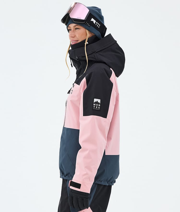 Montec Sentinel W Skijakke Dame Black/Soft Pink/Metal Blue, Image 5 of 9