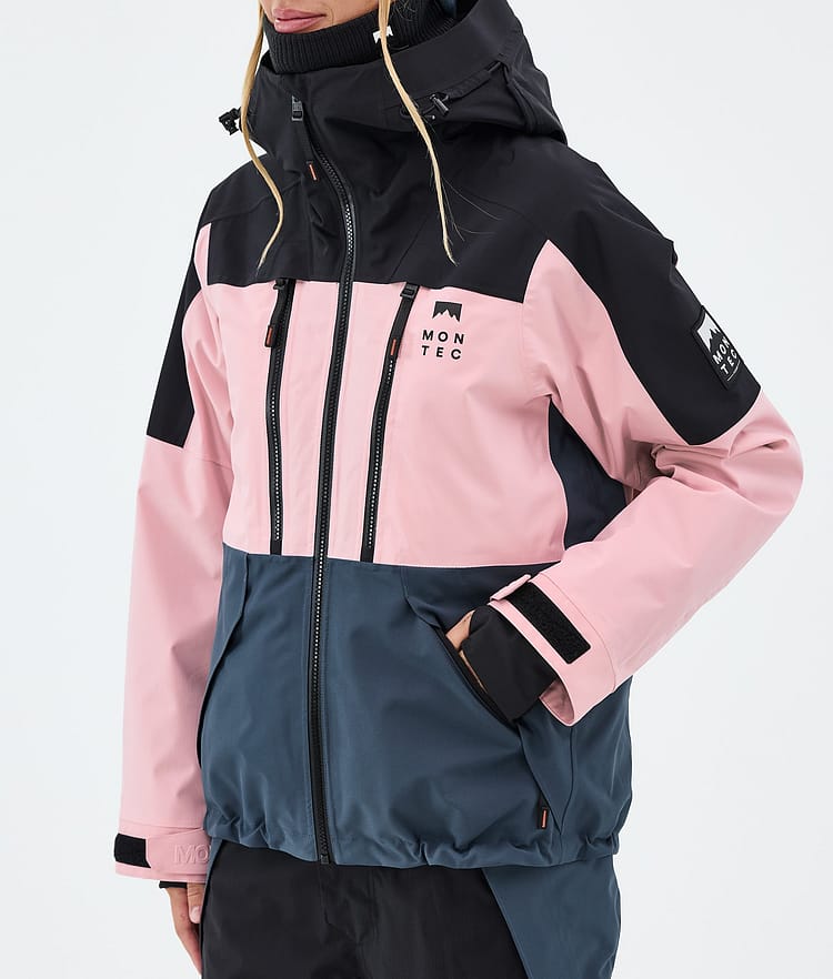 Montec Sentinel W Skijakke Dame Black/Soft Pink/Metal Blue, Image 7 of 9