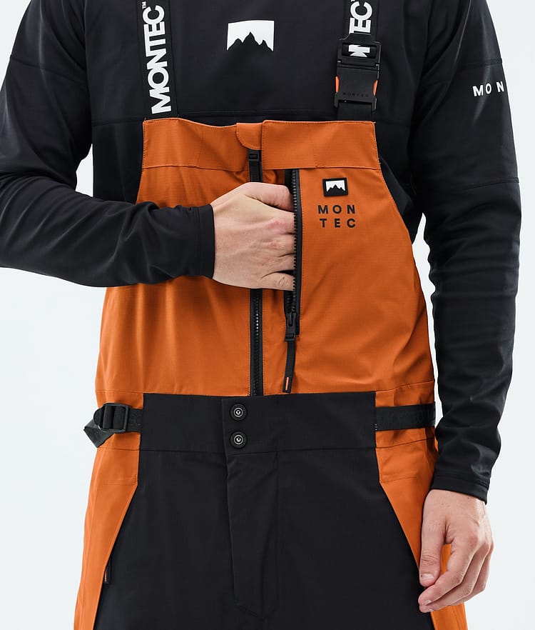 Montec Dozer Snowboardbukse Herre Burned Orange/Black, Image 5 of 6