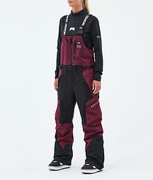 Montec Dozer W Snowboardbukse Dame Burgundy/Black