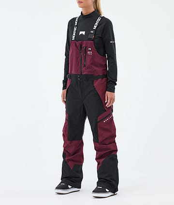 Montec Dozer W Snowboardbukse Burgundy/Black