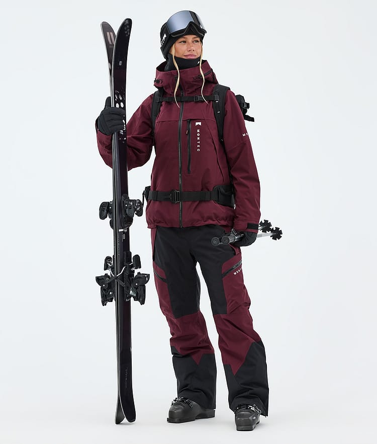 Montec Dozer W Skibukse Dame Burgundy/Black, Image 2 of 7