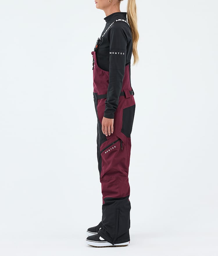 Montec Dozer W Snowboardbukse Dame Burgundy/Black, Image 3 of 7