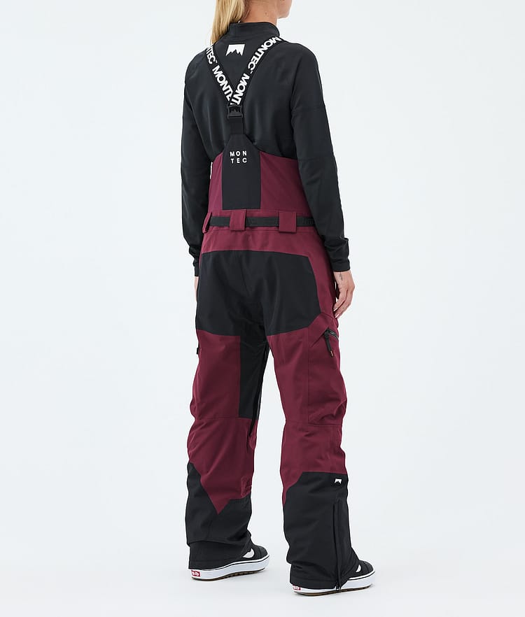 Montec Dozer W Snowboardbukse Dame Burgundy/Black, Image 4 of 7
