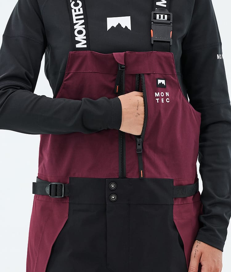Montec Dozer W Skibukse Dame Burgundy/Black, Image 6 of 7