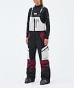 Montec Dozer W Skibukse Dame Light Grey/Black/Burgundy