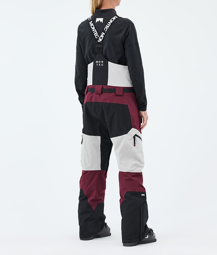 Montec Dozer W Skibukse Dame Light Grey/Black/Burgundy, Image 4 of 7